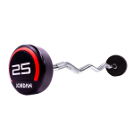 30kg Urethane Barbell with curl bar