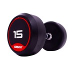 15kg Rubber Dumbbells (Solid Ends) pair