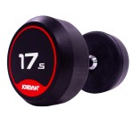 17.5kg Rubber Dumbbells (Solid Ends) pair