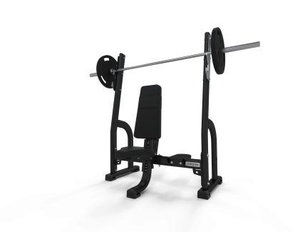 OLYMPIC SHOULDER PRESS BENCH BLACK