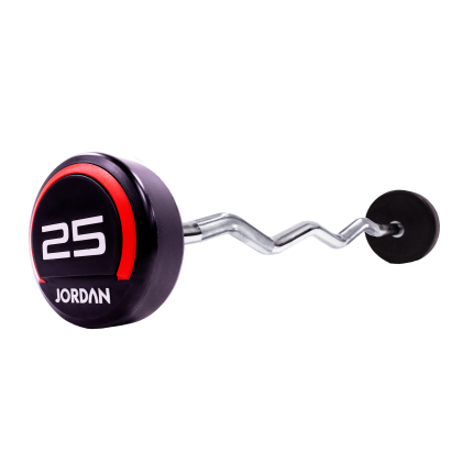 30kg Urethane Barbell with curl bar