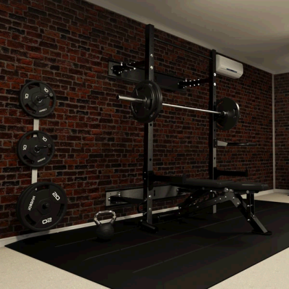 Folding Multi-Use Gym Rack