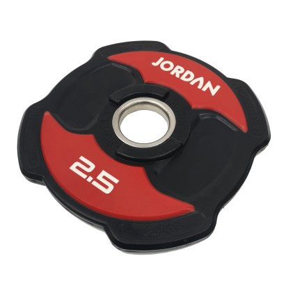 2.5kg Jordan Ignite V2 Urethane Olympic Discs (red/black)
