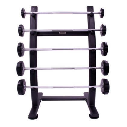 Barbell rack, holds 5 bars, Black