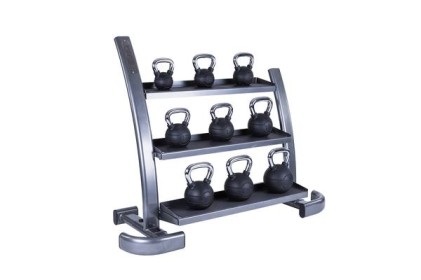 Kettlebell Rack, 3 tier, Grey